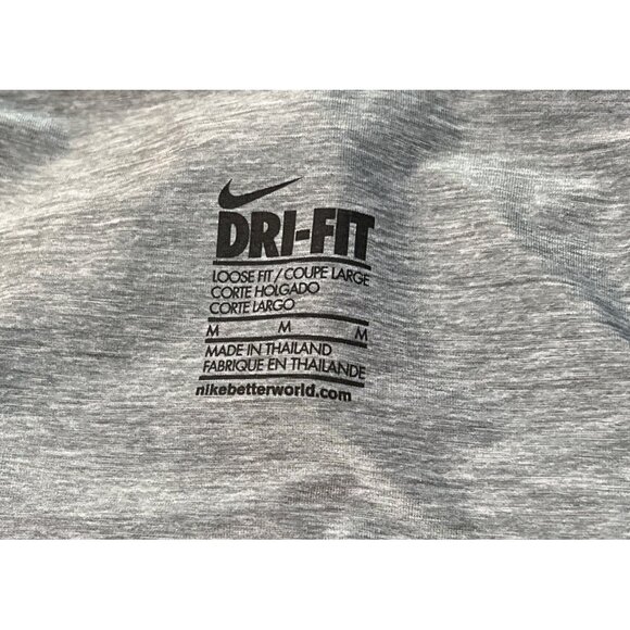 NIKE Gray Dri-Fit Women's Top - Loose Fit Athletic Wear - M - Picture 5 of 7